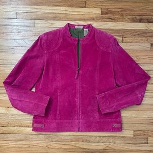 Hot Pink Suede Jacket